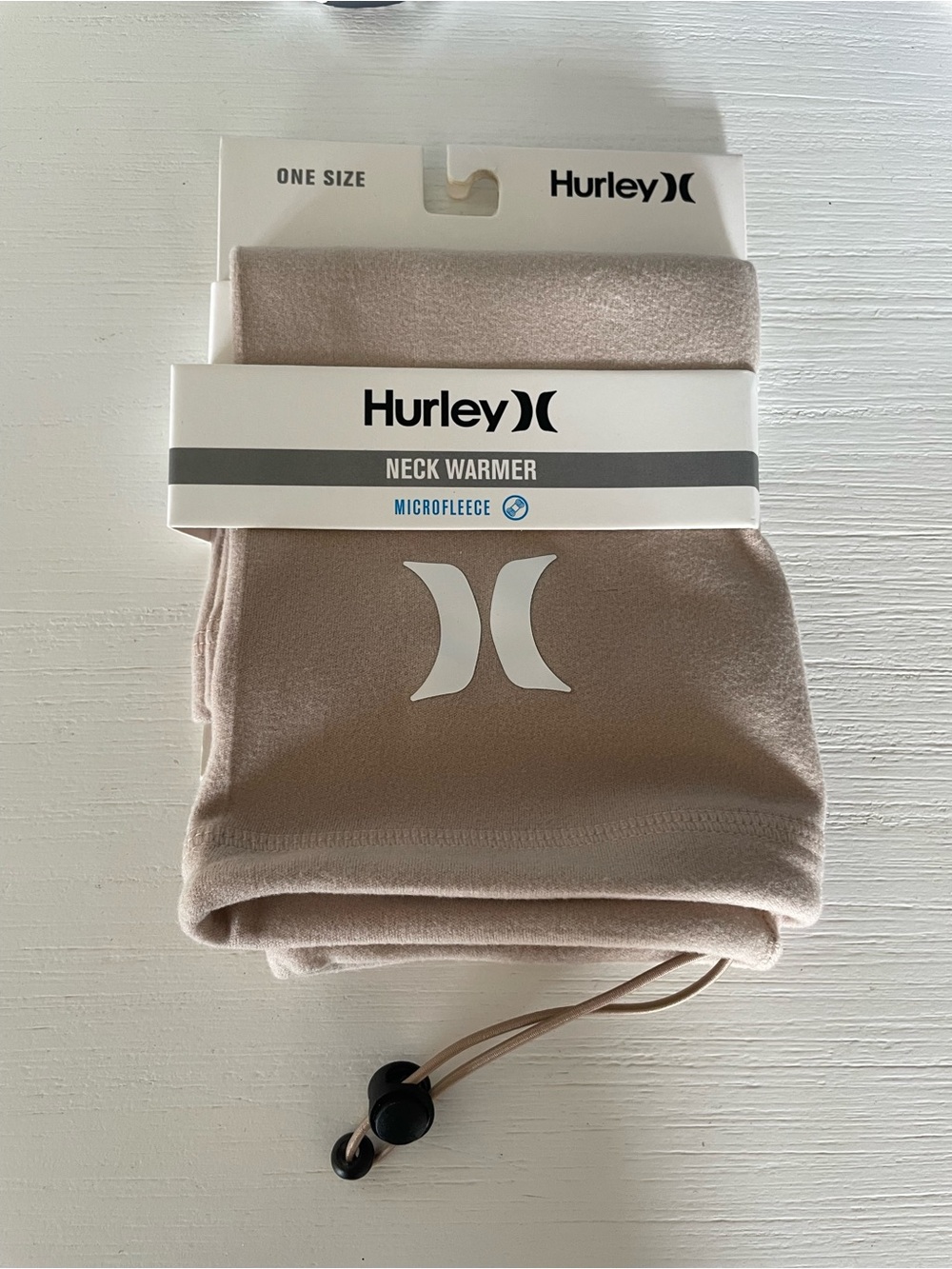 Brand New Hurley Microfleece Neck Warmer One Size Tan